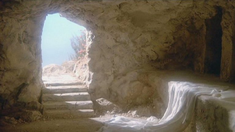The empty tomb of Jesus Christ
