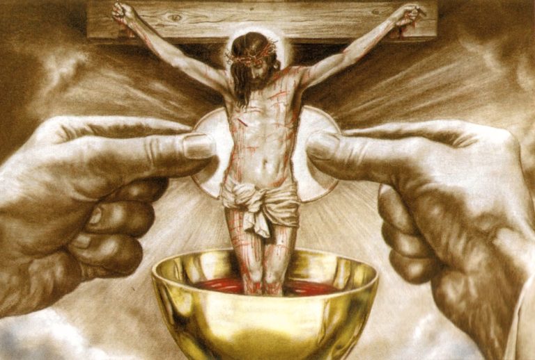 BREAD AND WINE IN THE HANDS OF OUR LORD