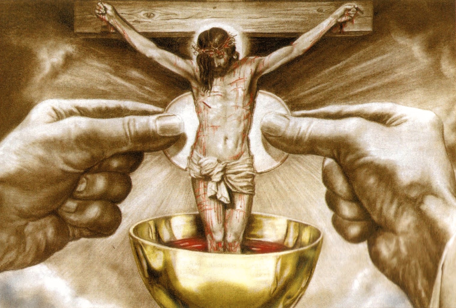 BREAD AND WINE IN THE HANDS OF OUR LORD