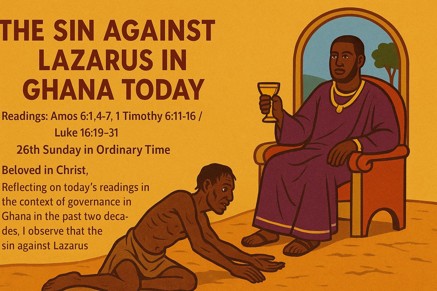THE SIN AGAINST LAZARUS IN GHANA TODAY