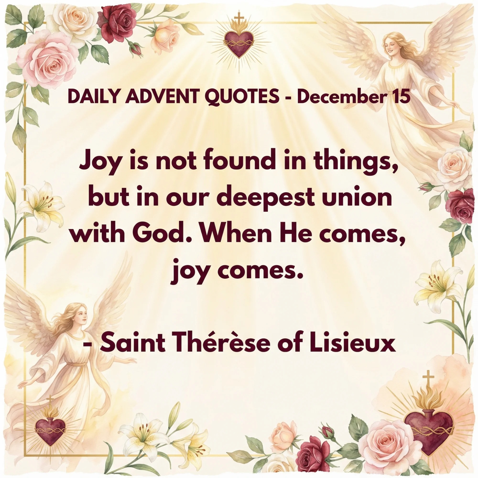DAILY ADVENT QUOTES – December 15