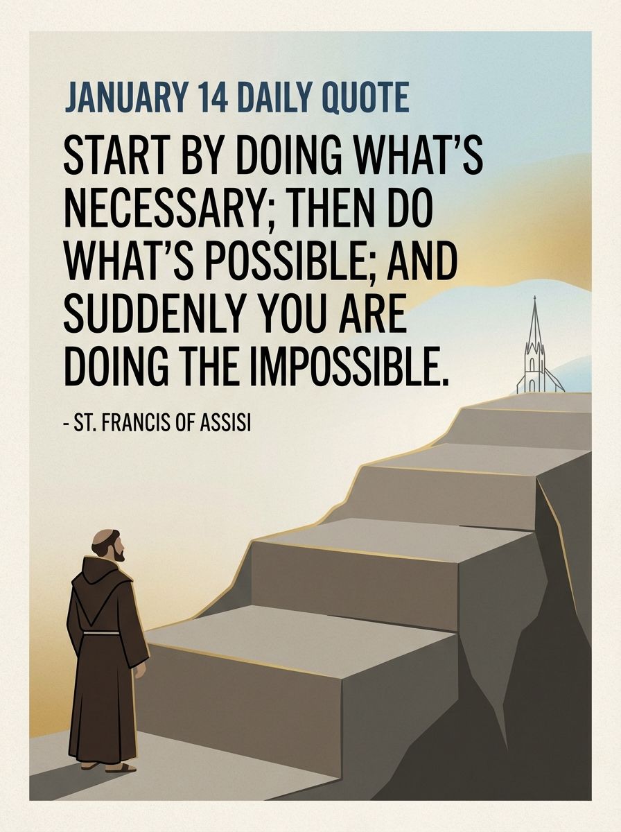 Daily Catholic Quote for 14th January