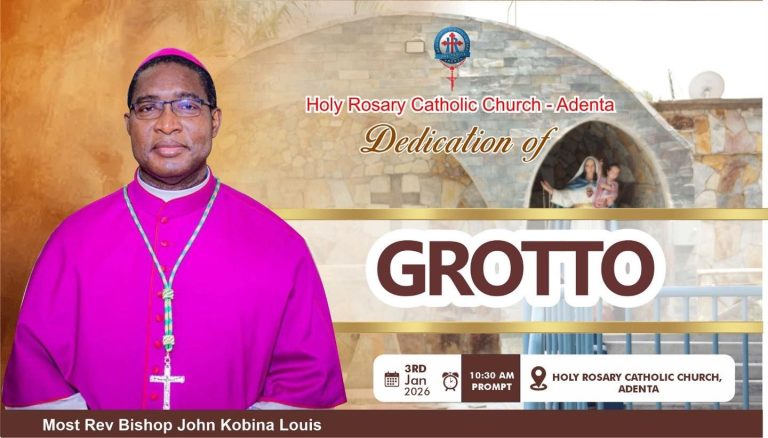 Dedication of the Marian Grotto of Holy Rosary Catholic Church, Adenta