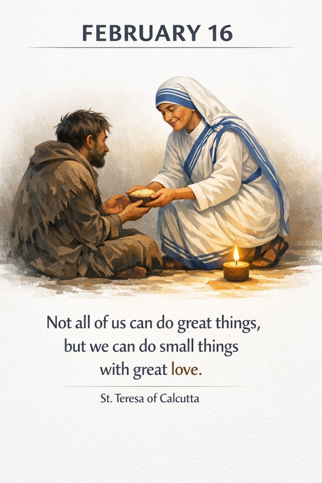 Catholic Quote for FEBRUARY 16