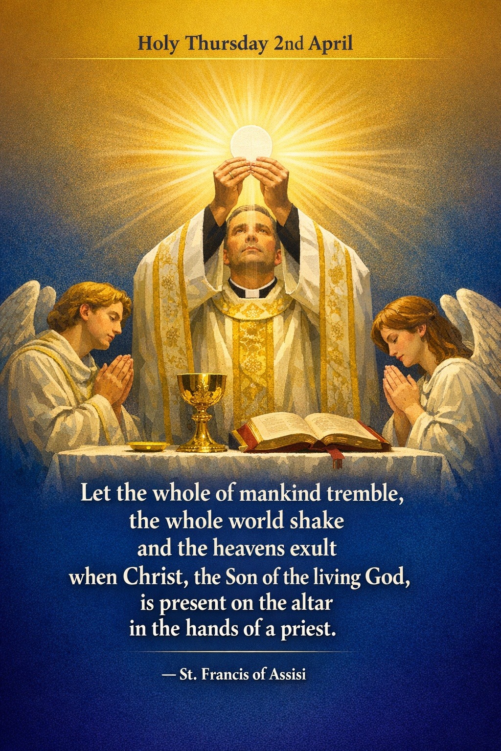 Quote for Holy Thursday 2nd April