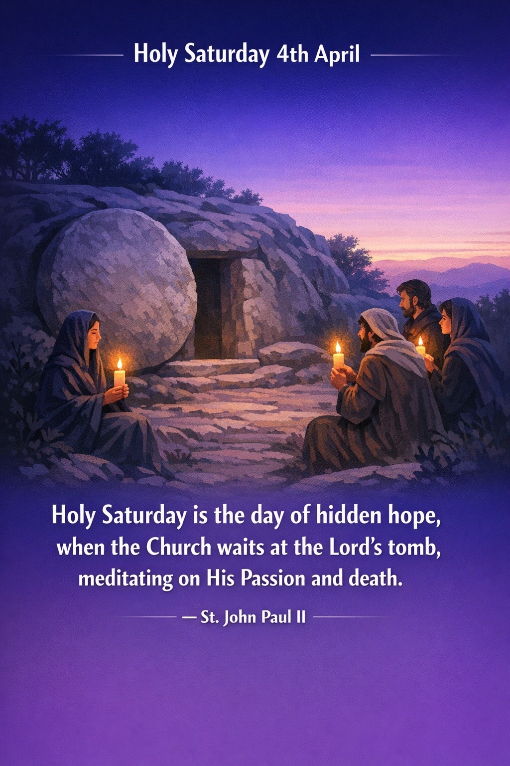 Quote for Holy Saturday 4th April